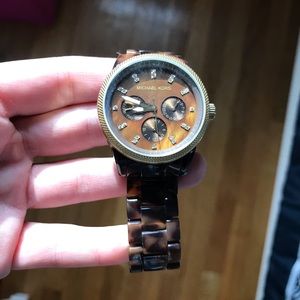 Tortoise Shell Michael Kors Watch